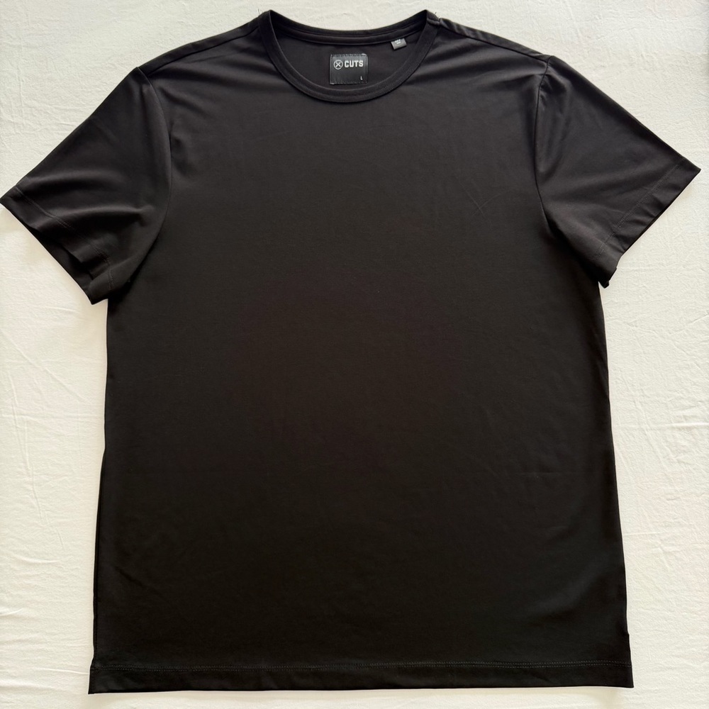 Cuts Clothing - Pyca Pro -L Men's Black Short Sleeve Crew T-Shirt